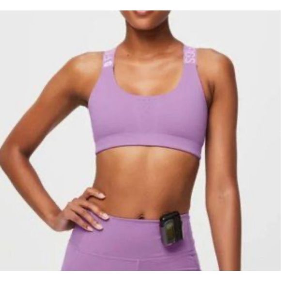Figs Other - FIGS Performance Sports Bra Lilac Purple Size XL Comfort Criss Cross Wide Strap
